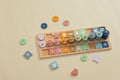 Atmosphera Kids Houten Speelblokken met cijfers - 74 stuks - 40x15x7cm - Multi