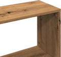 vidaXL - Boekenkast - 80x24x192 - cm - bewerkt - hout - artisanaal - eikenkleur