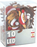 HIT - LED verlichting vilten rendieren x10 lamps warm LED excl. bat...
