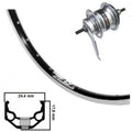 Shimano Achterwiel 28 Inch Aluminium Trommel Nexus-7 Zwart
