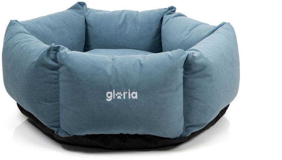 Hondenbed Gloria Hondarribia Blauw 75 x 75 cm Zeshoekig
