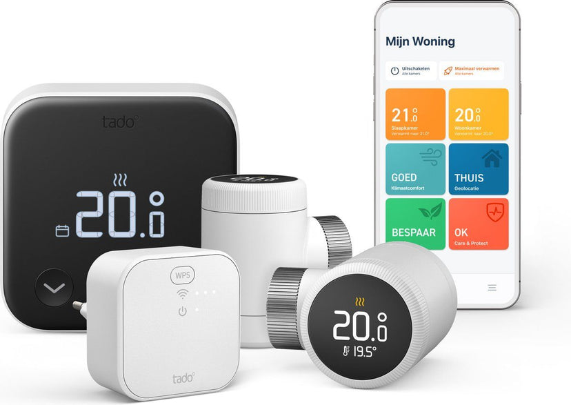 Tado Slimme Thermostaat X - Multi-Zone Bedraad - Bespaar tot 28% energie