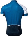 Vaude Posta FZ Tricot fietsshirt korte mouwen blauw met wit heren