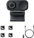 Insta360 Link 2C - 4K webcam - AI-ruisonderdrukkingstechnologie - f/1.8 diafragma, groothoeklens