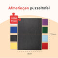 DIYDash Puzzeltafel XL - Puzzeltafel 2000 stukjes - 8 gekleurde lades - Draaibaar - Hout