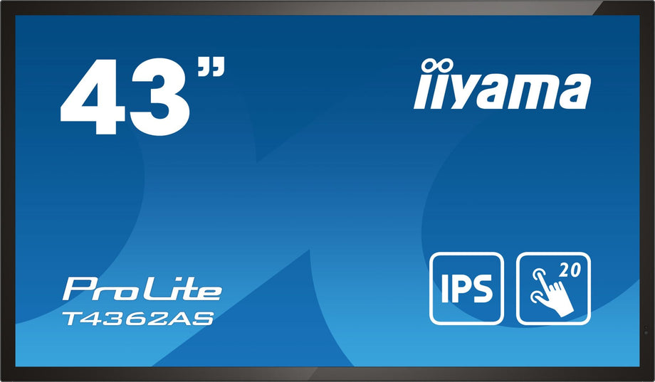 Iiyama ProLite T4362AS-B1 - LCD Monitor - 42,5" 4K IPS 60Hz - Zwart