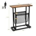 Coast Industrial - Accenttafel - Compact ontwerp met roosterplank - Bruin en zwart
