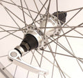 Achterwiel Rodi Connect 28 / 8/9/10 speed / 622 x 19 / met snelspanner en RVS spaken - zilver