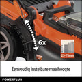 Powerplus POWDPG75610 - Accu grasmaaier - 40 V 420 mm maaibreedte met 6 maaihoogtes en 50L opvangzak