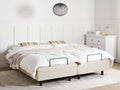 Verstelbaar bed zonder hoofdbord Stof DUKE II 160 x 200 cm Beige
