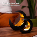 Gadgy Maan - Theelichthouder - Zwart / Goud - 15 & 21 cm (2 stuks)