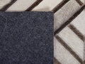 TEKIR - Laagpolig vloerkleed - Lichtbeige - 140 x 200 cm - Koeienhuid leer