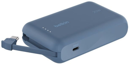 Belkin BoostCharge BPB021HQBL - Powerbank 10.000mAh - 20W Snellaadfunctie - Geïntegreerde USB-C-kabel
