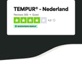 Home by TEMPUR® - Topper Hoeslaken - Strijkvrij - Katoensatijn - Wit - 90 x 200 x 9 cm