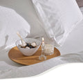 Home by TEMPUR® - Topper Hoeslaken - Strijkvrij - Katoensatijn - Wit - 90 x 200 x 9 cm