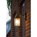 Konstsmide 7248 - Wandlamp - Milano wandlamp neerwaarts 38cm 230V E27 - zwart/zilver