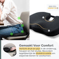 COMFYCENTRE® Zitkussen - Orthopedisch Wigkussen - Ergonomisch Traagschuim - Zwart