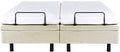 Verstelbaar bed zonder hoofdbord Stof DUKE II 160 x 200 cm Beige