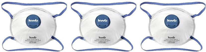 KWB Fijnstofmaskers - Met uitademventiel - FFP2