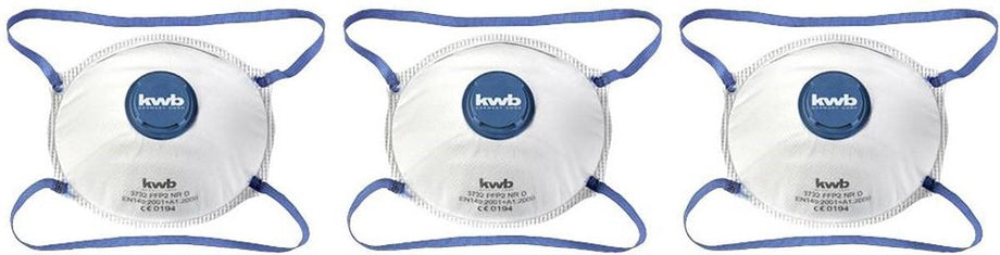 KWB Fijnstofmaskers - Met uitademventiel - FFP2