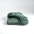 Cinderella Sundays - Hoeslaken (tot 30 cm) - Satijn - 160x220 cm - Green