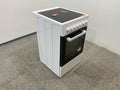 Beko FSM57100GW - Fornuis - Keramische kookplaat - Wit zwart
