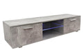 TV meubel TV kast Tenus met LED verlichting industrieel grijs beton design