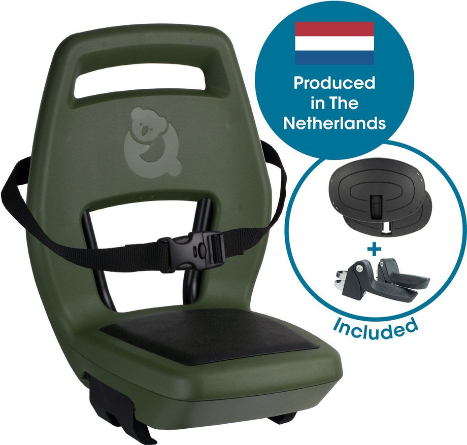 Qibbel Junior 6+ - Fietsstoeltje Achter - Quick Connect - Magic Green
