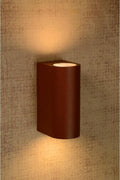 Lucide BOOGY - Wandspot - 2xGU10 - IP44 - Roest bruin