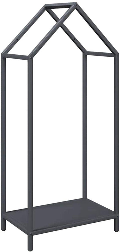 vidaXL - Brandhoutrek - 40x25x90 - cm - koudgewalst - staal - antracietkleurig