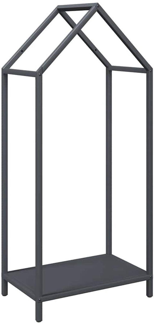 vidaXL - Brandhoutrek - 40x25x90 - cm - koudgewalst - staal - antracietkleurig