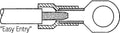 LAPP 63104180 Ringkabelschoen Dwarsdoorsnede (max.): 2.50 mm² Deels geïsoleerd Blauw 100 stuk(s)