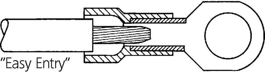 LAPP 63104180 Ringkabelschoen Dwarsdoorsnede (max.): 2.50 mm² Deels geïsoleerd Blauw 100 stuk(s)