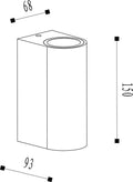Lucide BOOGY - Wandspot - 2xGU10 - IP44 - Roest bruin