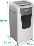 Leitz IQ Autofeed 600 Stille Papierversnipperaar P-4 Snippers voor Kantoor - Tot 600 A4 Vellen - Wit