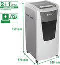 Leitz IQ Autofeed 600 Stille Papierversnipperaar P-4 Snippers voor Kantoor - Tot 600 A4 Vellen - Wit