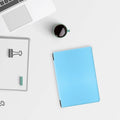 Lunso Geschikt voor Kobo Aura Edition 2 hoes (6 inch) - sleepcover - Lichtblauw