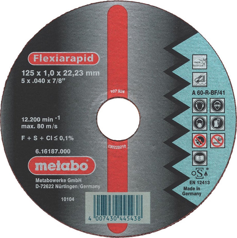 Metabo Flexiarapid 616185000 Doorslijpschijf recht 230 mm 25 stuk(s) Metaal