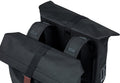 Basil City - Dubbele fietstas - 28-32 Liter - Waterafstotend - Zwart