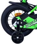 Volare Sportivo - Kinderfiets 12 Inch - Terugtraprem en handrem - Groen/Zwart