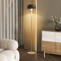 Coast Vloerlamp 146 cm Grijs-Wit met Kap en Voetschakelaar – Moderne Staande Lamp met Verzwaarde Voe