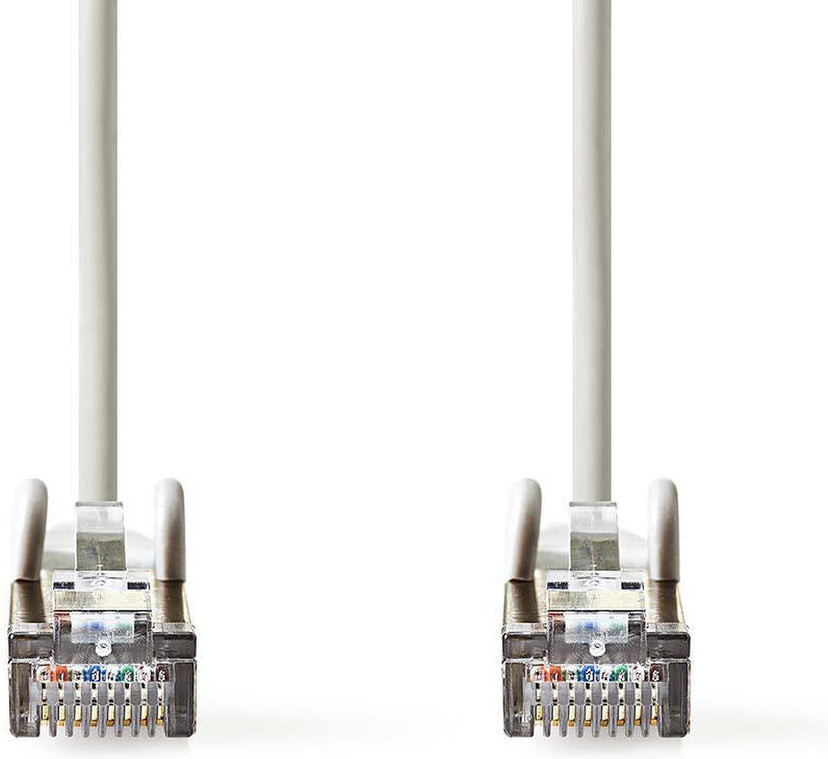 Nedis CAT5e Netwerkkabel - SF/UTP - RJ45 Male - RJ45 Male - 7.50 m - Rond - PVC - Grijs - Envelop