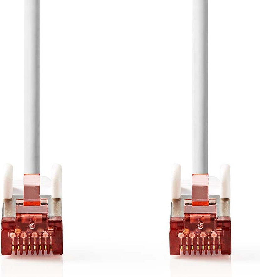 Nedis CAT6 Netwerkkabel - RJ45 Male - RJ45 Male - S/FTP - 7.50 m - Rond - LSZH - Wit - Label
