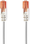 Nedis CAT6 Netwerkkabel - RJ45 Male - RJ45 Male - U/UTP - 1.00 m - Rond - PVC - Grijs - Envelop