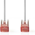 Nedis CAT6 Netwerkkabel - RJ45 Male - RJ45 Male - U/UTP - 1.00 m - Rond - PVC - Grijs - Envelop