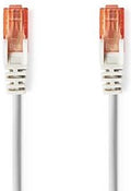 Nedis CAT6 Netwerkkabel - RJ45 Male - RJ45 Male - U/UTP - 1.00 m - Rond - PVC - Grijs - Envelop