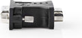 Nedis DVI-Adapter - DVI-I 24+5-Pin Male - VGA Female 15p - Vernikkeld - Recht - PVC - Zwart - Doos