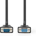 Nedis VGA-Kabel - VGA Male - VGA Female 15p - Vernikkeld - Maximale resolutie: 1280x800 - 2.00 m - Rond - ABS - Zwart - Envelop