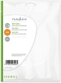 Nedis VGA-Kabel - VGA Male - VGA Female 15p - Vernikkeld - Maximale resolutie: 1280x800 - 2.00 m - Rond - ABS - Zwart - Envelop