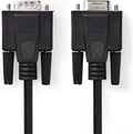 Nedis VGA-Kabel - VGA Male - VGA Female 15p - Vernikkeld - Maximale resolutie: 1280x800 - 2.00 m - Rond - ABS - Zwart - Envelop